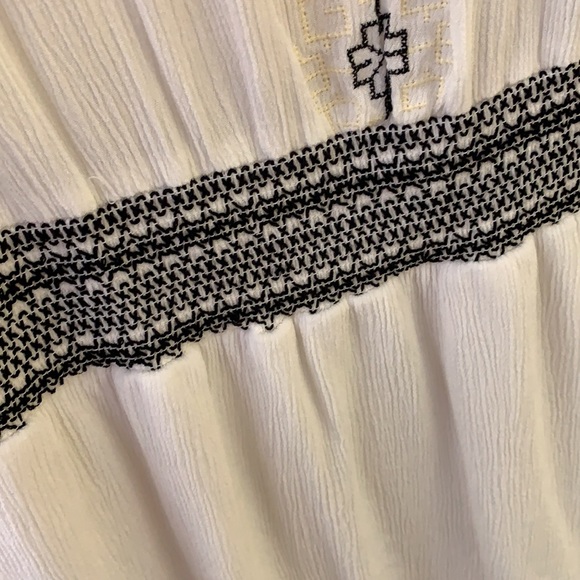 White Summer Boho Mini Dress - Picture 6 of 7